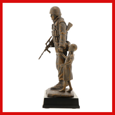 Gifts Actually - Australian Military Figurine - Somalia -  Side View
