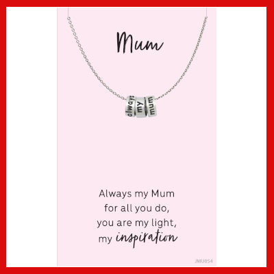 Gifts Actually - Necklace - Pewter - Mum - My Inspiration - Necklace