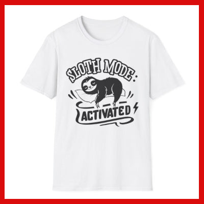 Gifts Actually - Unisex Softstyle T-Shirt - Sloth Mode Activated -  main image