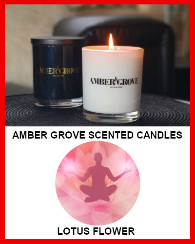 Gifts Actually - Amber Grove Soy Wax Candle - Lotus Flower