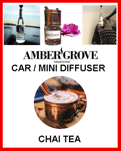 Gifts Actually - Amber Grove Mini Car Diffuser - Chai Tea Fragrance