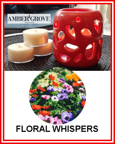 Gifts Actually - Amber Grove Scented Tealight Candle - Floral Whispers