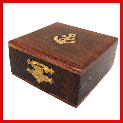 Gifts Actually - Pocket Sundial Compass Antique Finish 45mm - Box