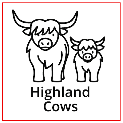 Gifts Actually - Highland Cow Coffee Mug Collection