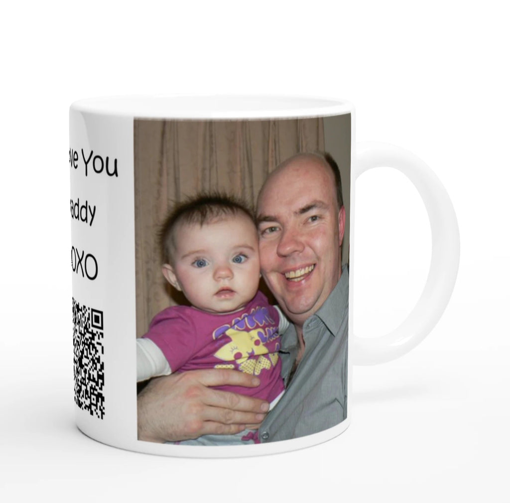 Personalised Video Coffee Mug – Custom Message & Photo Cup by Gifts Actually