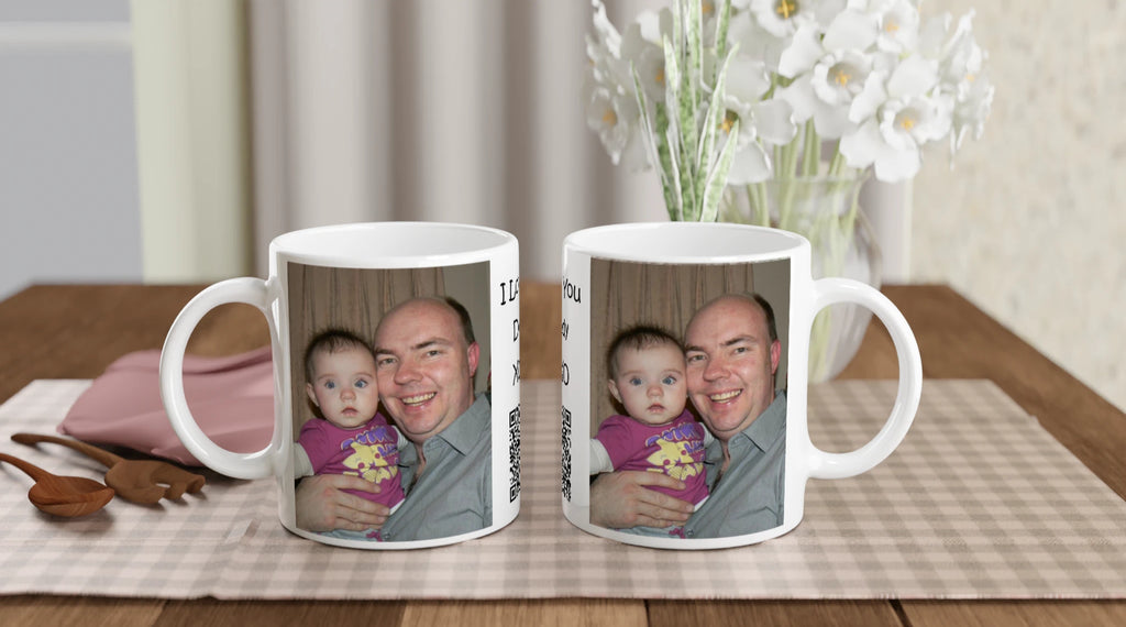 Personalised Video Coffee Mug – Custom Message & Photo Cup by Gifts Actually