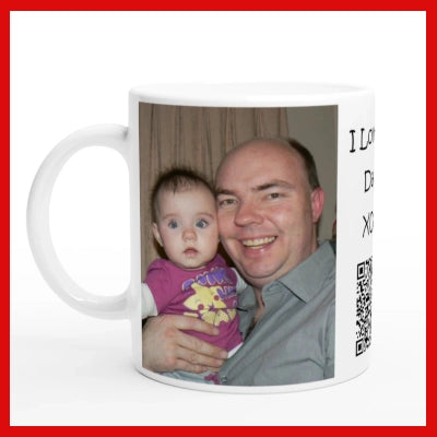 Personalised Video Coffee Mug – Custom Message & Photo Cup by Gifts Actually