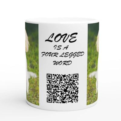 11oz Personalised Pet Coffee Mug with Photo & Video – Unique Gift for Pet Lovers