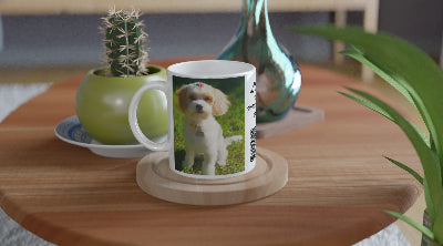 11oz Personalised Pet Coffee Mug with Photo & Video – Unique Gift for Pet Lovers