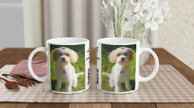 11oz Personalised Pet Coffee Mug with Photo & Video – Unique Gift for Pet Lovers