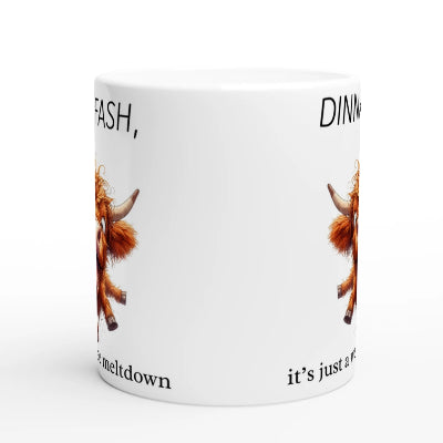 Gifts Actually - Highland Cow - Dinna Fash - Ceramic Coffee Mug 11oz