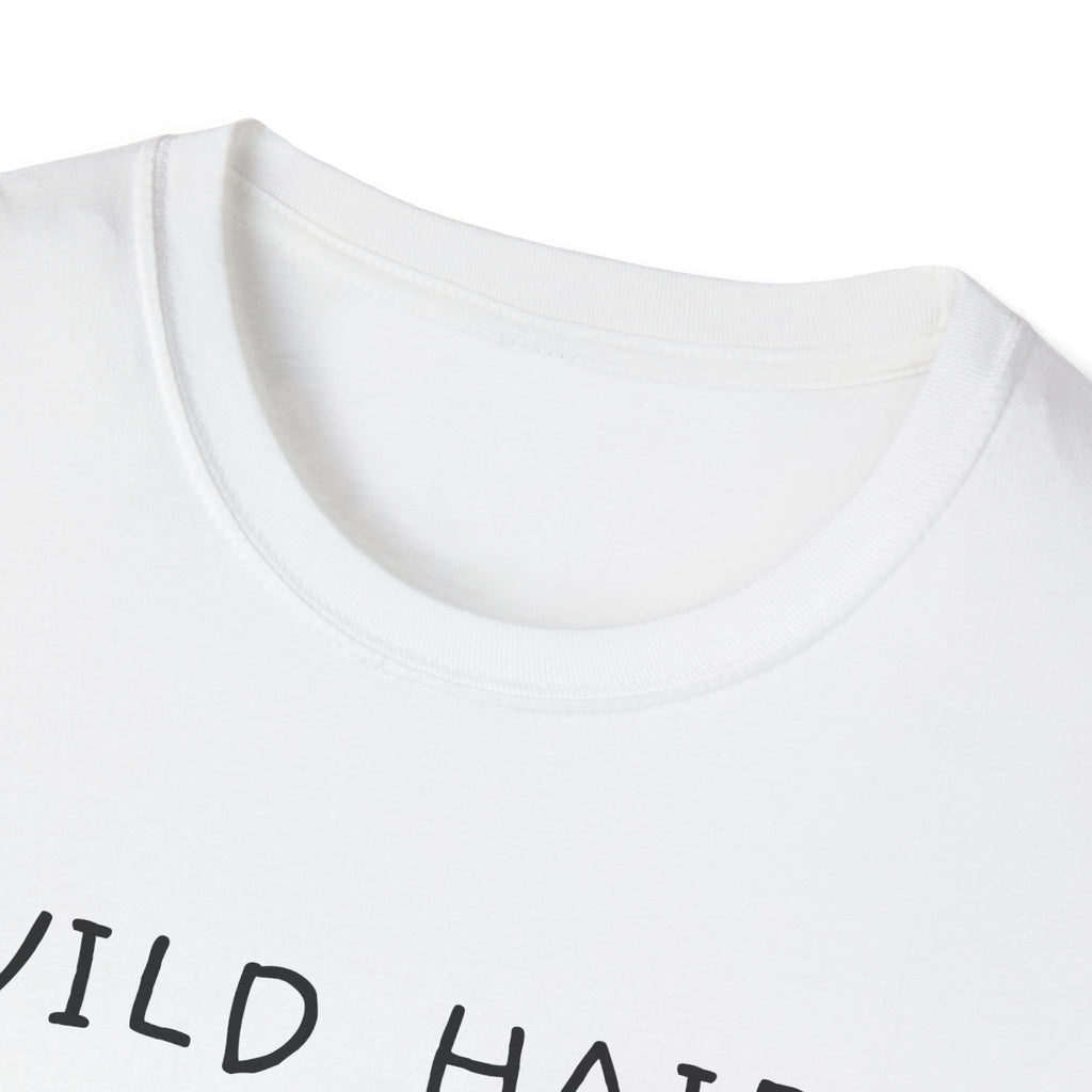 Unisex Soft Style T-Shirt - Highland Cow - Wild Hair, Don't Care