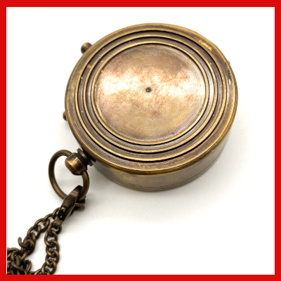 Gifts Actually - 45mm Pocket Brass Look Compass with -To My Husband - Message
