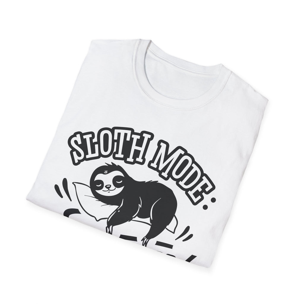 Gifts Actually - Unisex Softstyle T-Shirt - Sloth Mode Activated - Shown Folded