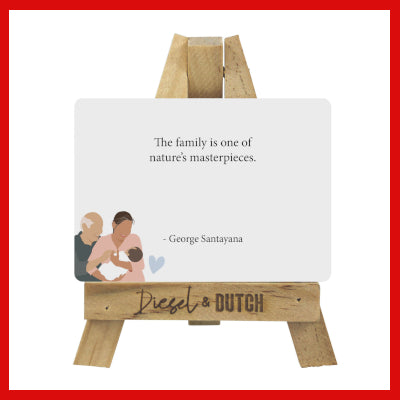 Gifts Actually - Affirmation Cards - Family - Card on Easel