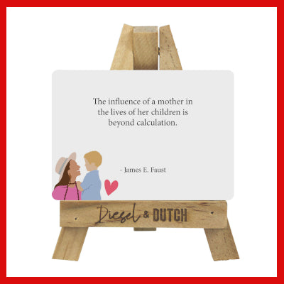 Gifts Actually - Affirmation Cards - Mum / Mother - Card on Easel
