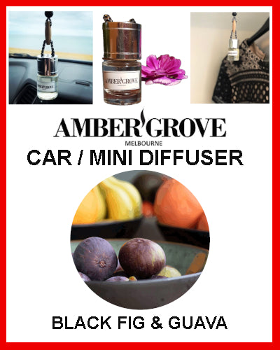 Gifts Actually - Amber Grove Mini Car Diffuser - Black Fig and Guava