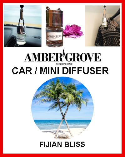 Gifts Actually - Amber Grove Mini Car Diffuser - Fijian Bliss Fragrance