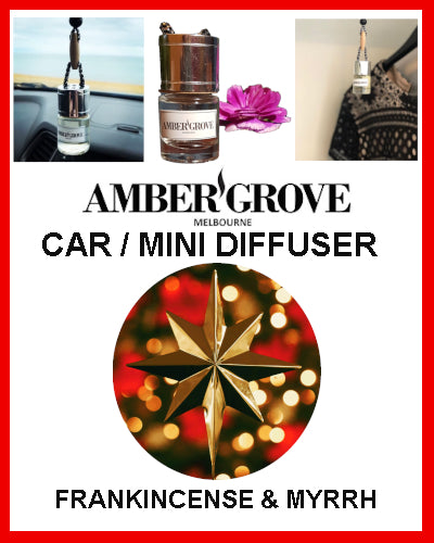 Gifts Actually - Amber Grove Mini Car Diffuser - Gingerbread House Fragrance