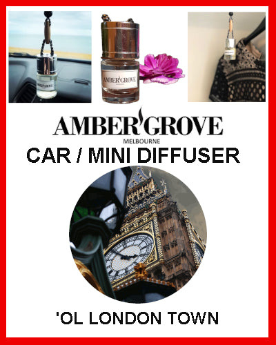 Gifts Actually - Amber Grove Mini Car Diffuser - 'Ol London Town