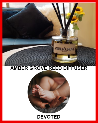 Gifts Actually - Amber Grove - Hand poured reed diffuser Devoted