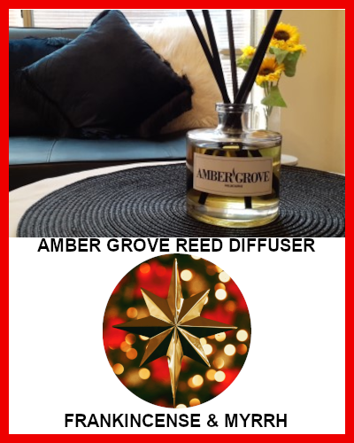 Gifts Actually - Amber Grove Reed Diffuser - Frankincense and Myrrh 