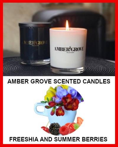 Gifts Actually - Amber Grove Soy Wax Candle - Freesia and Summer Berries
