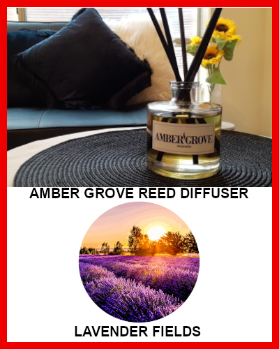 Gifts Actually - Amber Grove Reed Diffuser - Lavender Fields Fragrance