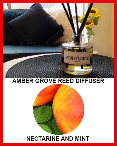 Gifts Actually - Amber Grove Reed Diffuser - Nectarine and Mint