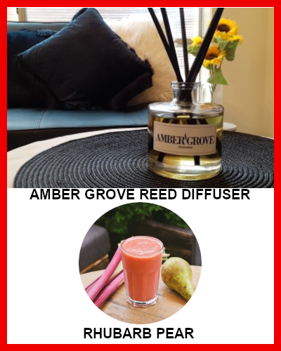 Gifts Actually - Amber Grove Reed Diffuser - Rhubarb Pear
