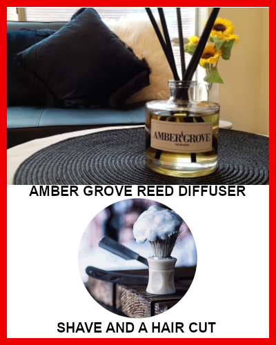 Gifts Actually - Amber Grove Reed Diffuser - Shave and a Hair Cut