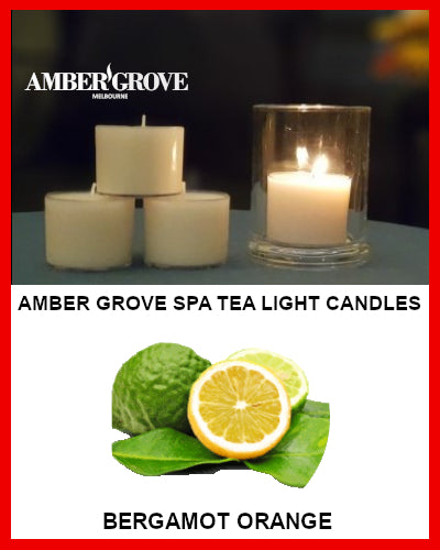 Gifts Actually - Amber Grove Scented Spa Cup Tealights - Bergamot Orange