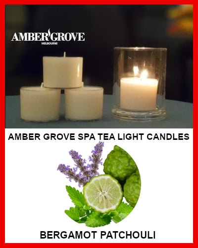 Gifts Actually - Amber Grove Scented Spa Cup Tealights - Bergamot Patchouli