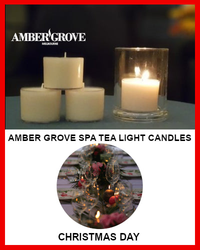 Gifts Actually - Amber Grove Scented Spa Cup Tealights - Christmas Day