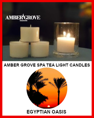 Gifts Actually - Amber Grove Scented Spa Cup Tealights - Egyptian Oasis