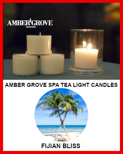 Gifts Actually - Amber Grove Scented Spa Cup Tealights - Fijian Bliss