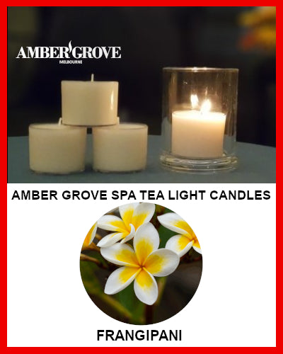 Gifts Actually - Amber Grove Scented Spa Cup Tealights - Frangipani