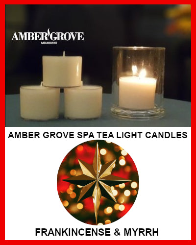 Gifts Actually - Amber Grove Scented Spa Cup Tealights - Frankincense and Myrrh