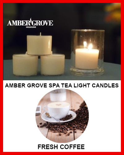 Gifts Actually - Amber Grove Scented Spa Cup Tealights - Fresh Coffee