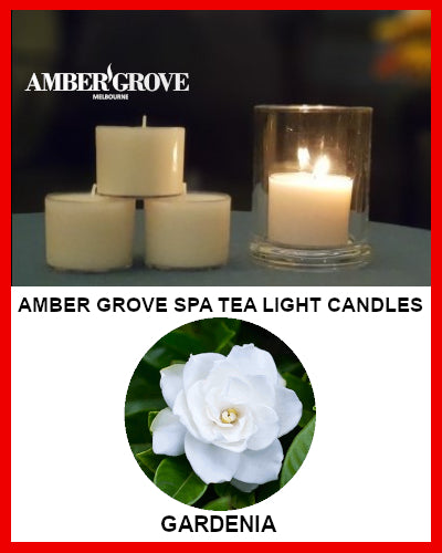 Gifts Actually - Amber Grove Scented Spa Cup Tealights - Gardenia