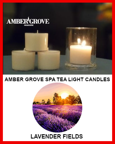 Gifts Actually - Amber Grove Scented Spa Cup Tealights - Lavender Fields