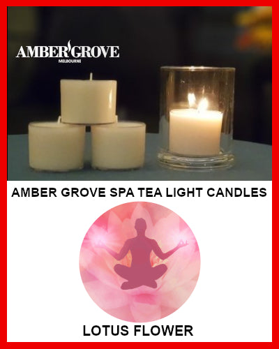 Gifts Actually - Amber Grove Scented Spa Cup Tealights - Lotus Flower