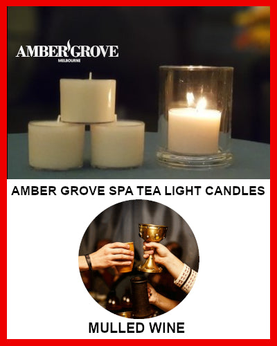 Gifts Actually - Amber Grove Scented Spa Cup Tealights - Mulled Wine