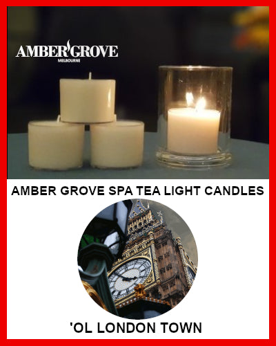 Gifts Actually - Amber Grove Scented Spa Cup Tealights - 'Ol London Town