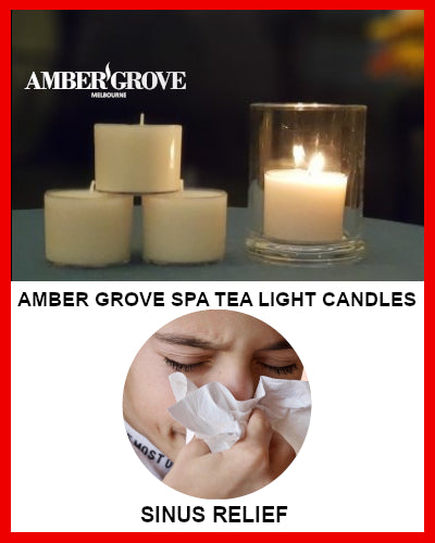 Gifts Actually - Amber Grove Scented Spa Cup Tealights - Sinus Relief