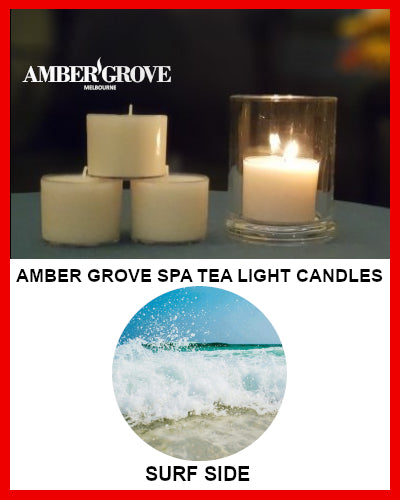 Gifts Actually - Amber Grove Scented Spa Cup Tealights - Surf Side