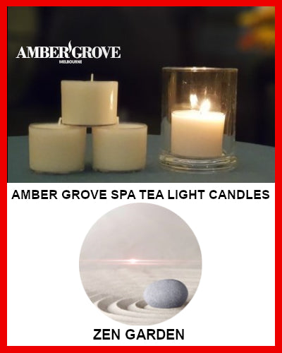 Gifts Actually - Amber Grove Scented Spa Cup Tealights - Zen Garden