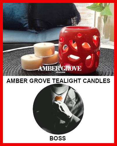Gifts Actually - Amber Grove Scented Tealight Candle - BOSS