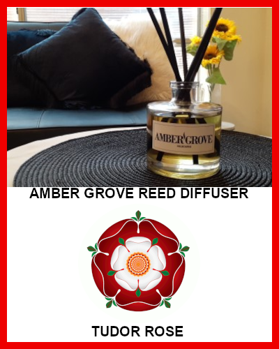 Gifts Actually - Amber Grove Reed Diffuser -Tudor Rose