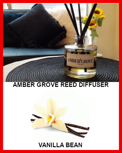 Gifts Actually - Amber Grove Reed Diffuser - Vanilla Bean Fragrance